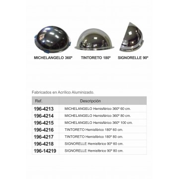 NO USAR. Espejo Hemisférico 90º  80 cm Signorelli 
