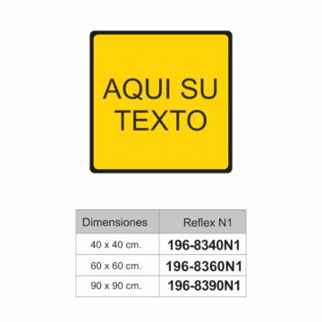 Panel direccional estrecho R/B TB-2 165x45 cm Reflex II